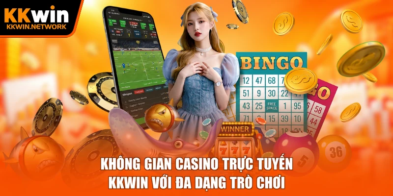 Không gian casino trực tuyến KKWIN với đa dạng trò chơi